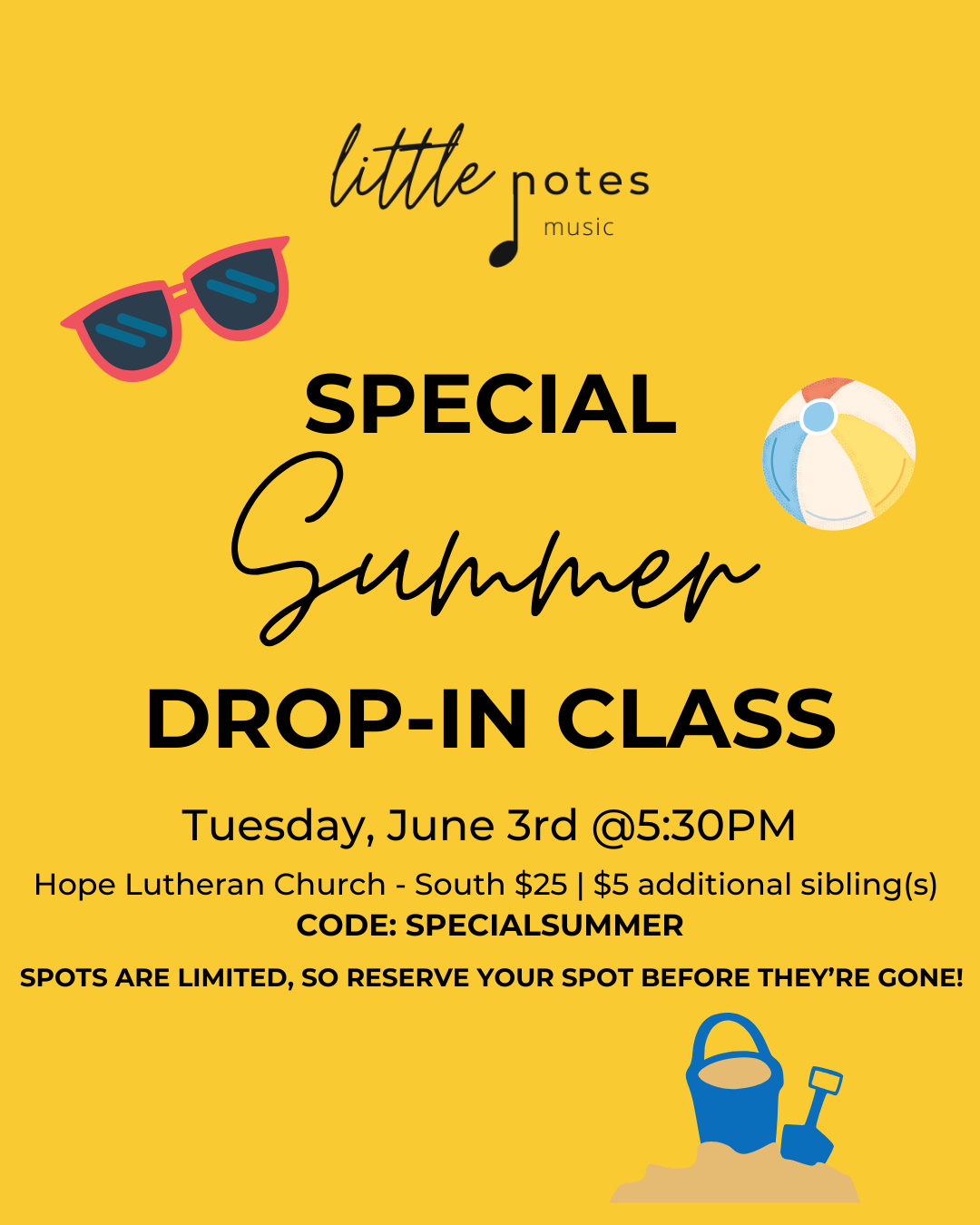 Special Summer Drop-In Class **FULL**